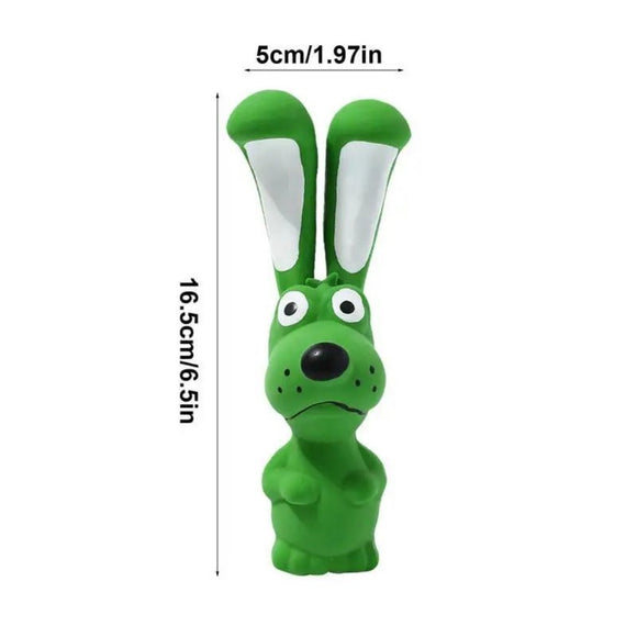 Juguete de Látex para Perros Hipopótamo Chirriante - Juguete Interactivo Suave para Mascotas