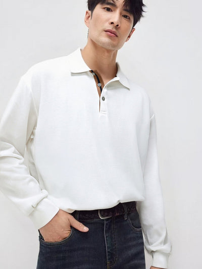 Camisa Casual de Manga Larga Relajada con Cuello Clásico - Image 14