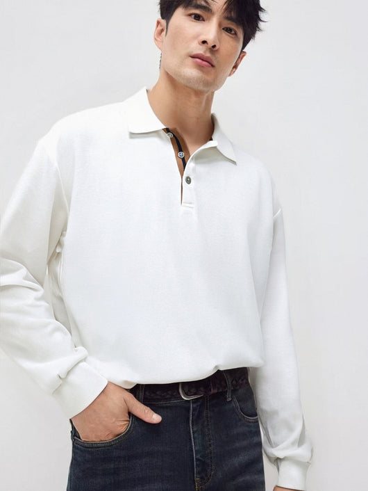 Camisa Casual de Manga Larga Relajada con Cuello Clásico - Image 14