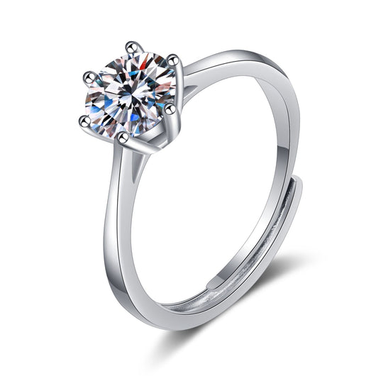 Anillo de Plata 925 con Moissanita para Mujer - Image 9