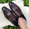 Zapatos de Cuero Grabado para Traje Ejecutivo