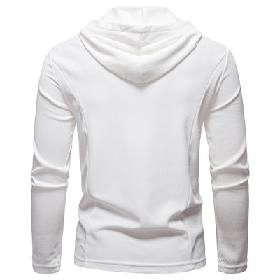 Sudadera Casual con Cierre Medio y Capucha - Manga Larga Colores Sólidos - Image 12
