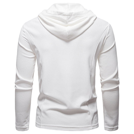 Sudadera Casual con Cierre Medio y Capucha - Manga Larga Colores Sólidos - Image 12