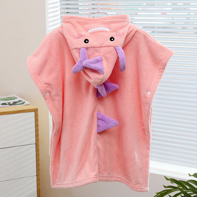 Bata de Baño Infantil Absorbente con Capucha Diseño Dinosaurio - Image 6