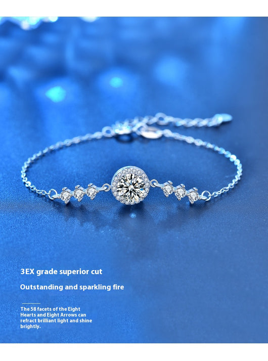 Pulsera de Moissanita Estrellada Minimalista para Mujer - Image 7