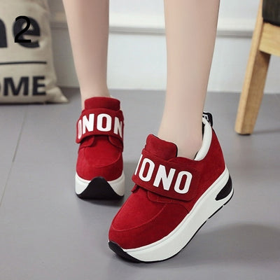 Zapatillas Deportivas Casuales Mujer con Plataforma Gruesa y Velcro - Image 10