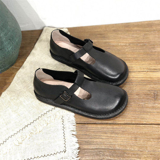 Zapatos Artesanales de Cuero Planos - Comodidad y Estilo - Image 13