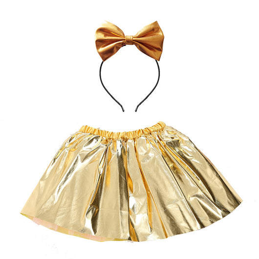 Falda Corta de Danza con Forro Integrado para Niñas - Image 3