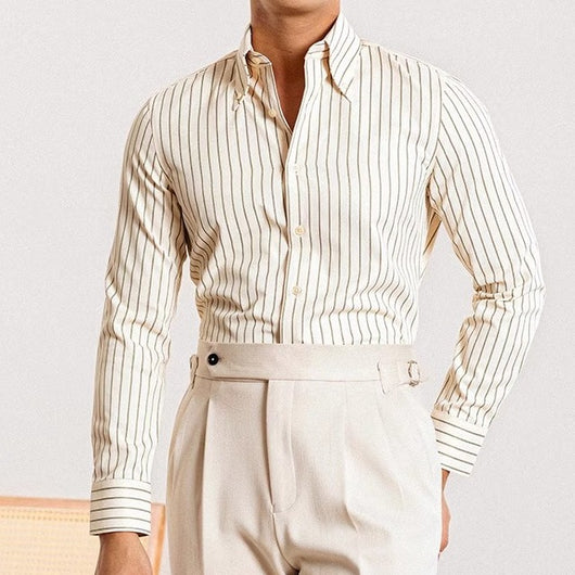 Camisa Retro Japonesa Hombre Otoño Manga Larga - Image 12