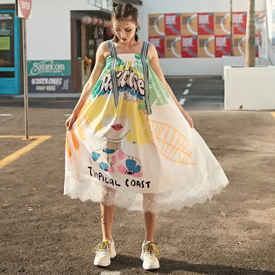 Falda Larga Elegante con Encaje Delicado y Estilo Fairy - Image 24