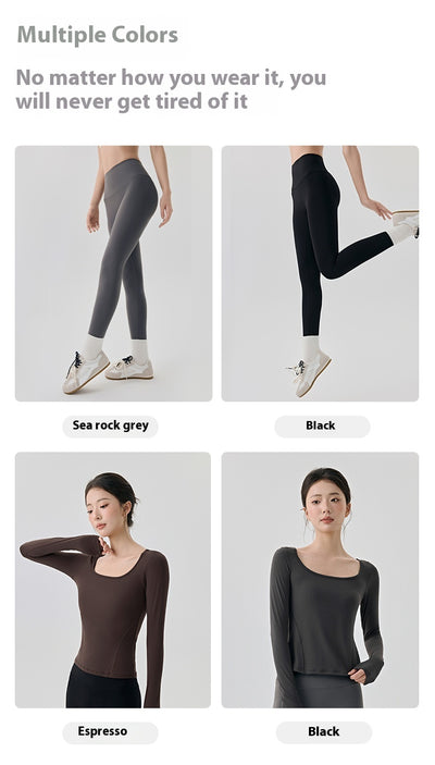 Pantalones Yoga Mujer Cintura Alta con Soporte de Cadera 3D y Control Abdominal - Image 12