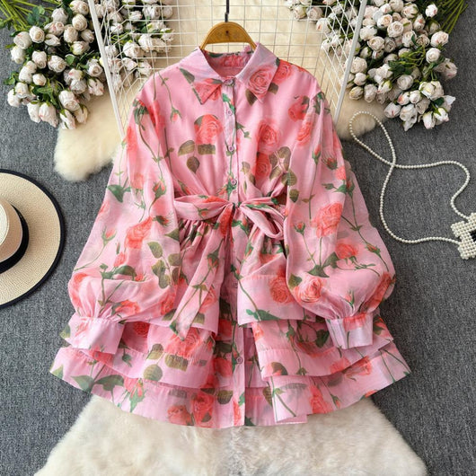 Jumpsuit Elegante con Cintura Ajustable, Volantes Escalonados y Detalles de Encaje Retro - Image 14