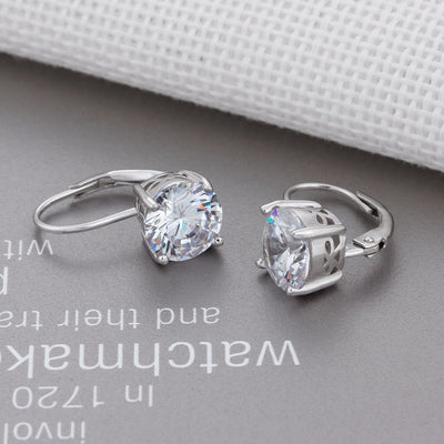 Aretes de Plata 925 con Diamantes - Diseño Minimalista Elegante - Image 4