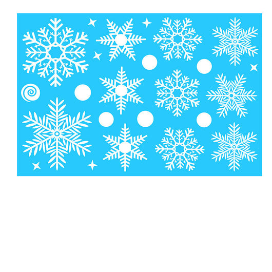 Pegatinas Navideñas para Ventanas - Copos de Nieve Estáticos Reutilizables - Image 12