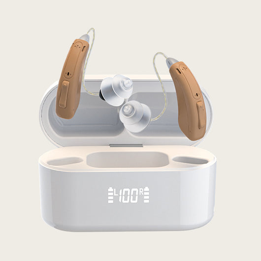 Audífono Recargable con Cancelación de Ruido y Tecnología Bluetooth