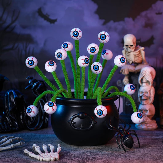 Ramo Decorativo Halloween con Ojos 3D y Ramas - Decoración Divertida y Creativa - Image 4