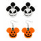 Aretes Temáticos Halloween: Fantasma, Calabaza y Murciélago