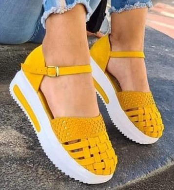 Zapatos Talla Grande Primavera Verano con Suela Gruesa y Diseño Hueco - Image 13