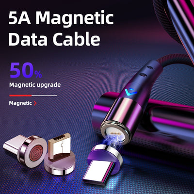 Cable de Carga Rápida Magnético 3A-5A con Transferencia de Datos - Image 4