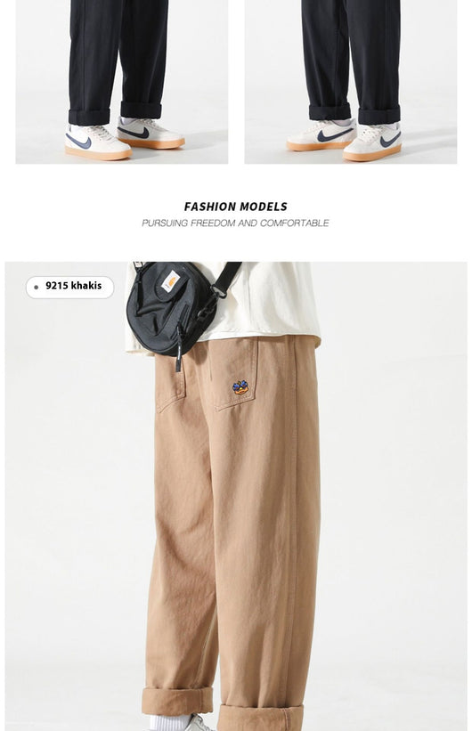 Pantalones Cargo Sueltos para Hombre Rectos Casuales - Image 32
