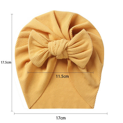 Gorro de Algodón con Lazo Cuadrado para Bebé - Image 12