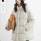 Chaqueta Acolchada con Capucha para Mujer - Largo Medio