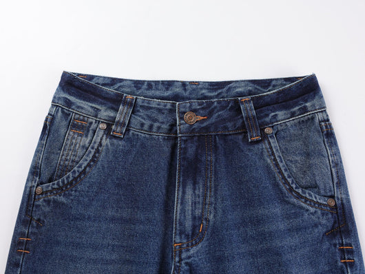 Jeans Rectos Retro Cintura Baja Efecto Desgastado - Image 23