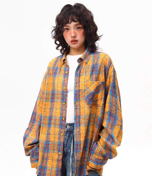 Camisa a Cuadros para Mujer Primavera y Otoño - Image 6