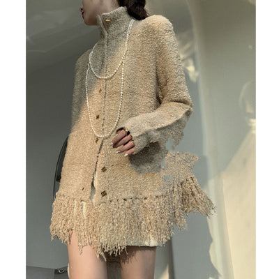 Cardigan de Lana con Borlas - Suéter Abrigo para Mujer Otoño Invierno - Image 5