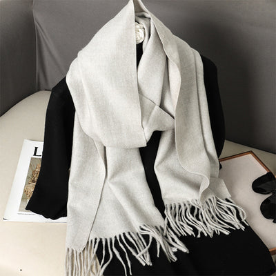Pashmina Cálida de Color Sólido para Mujer - Chal Suave Estilo Cashmere - Image 45