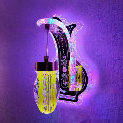 Lámpara de Pared Colgante de Cristal Acrílico Ovalado con Luz Cálida para Hoteles y Dormitorios - Image 29
