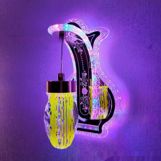 Lámpara de Pared Colgante de Cristal Acrílico Ovalado con Luz Cálida para Hoteles y Dormitorios - Image 29
