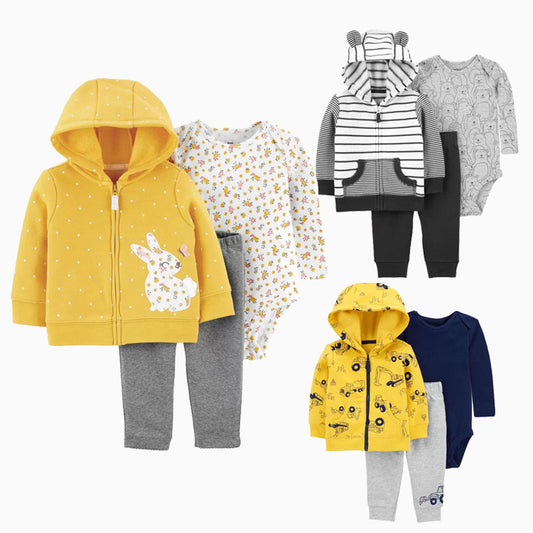 Sudadera Infantil con Capucha Estampado Caricatura Manga Larga
