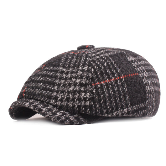Boina Cuadrille Gruesa para Hombre Otoño e Invierno - Image 9
