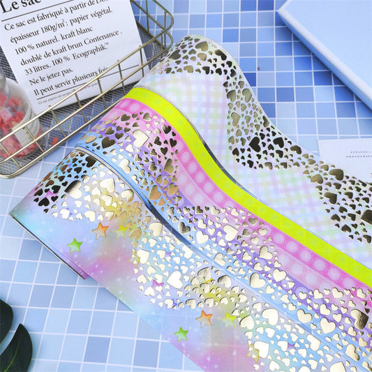 Cinta Decorativa de 75cm con Estampado y Dorado para Proyectos DIY