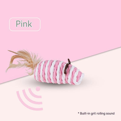 Juguete Interactivo para Gatos con Sonido, Papel Crujiente y Plumas - Image 4
