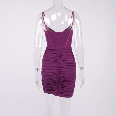 Vestido Sling Escotado sin Espalda con Detalle Hueco - Image 23
