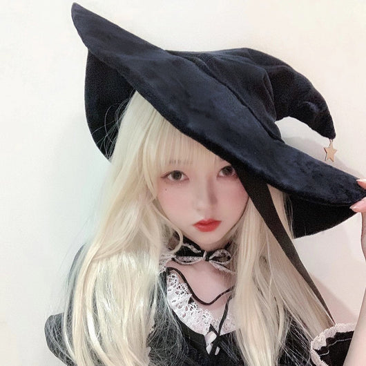 Sombrero Mago de Lazo con Estilo Anime Aleatorio en Gamuza
