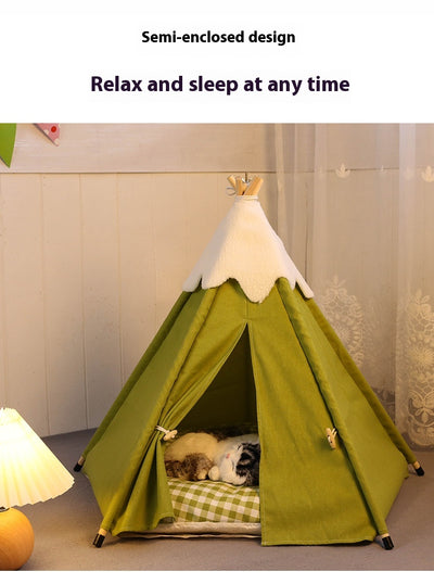 Cama Tienda para Gatos - Nido Desmontable y Lavable Tamaño Pequeño y Mediano - Image 18