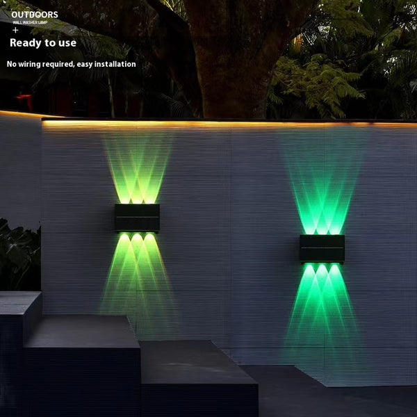 Lámpara Solar de Pared para Jardín y Decoración Exterior