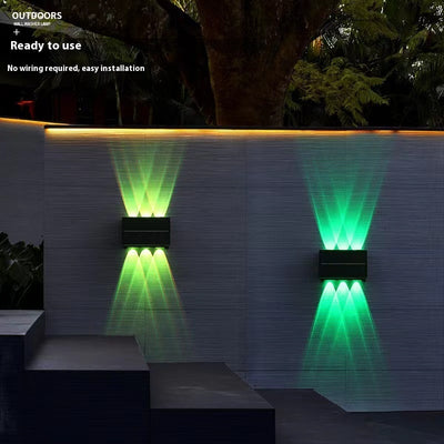 Lámpara Solar de Pared para Jardín y Decoración Exterior