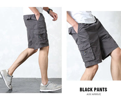 Capris Cortos Cargo con Múltiples Bolsillos Lavados - Image 10