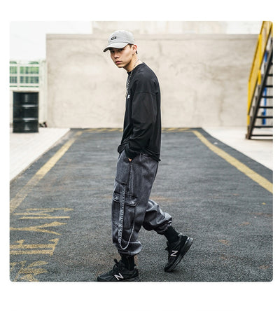 Pantalones Jeans Holgados Zanahoria para Hombre - Estilo Casual - Image 12