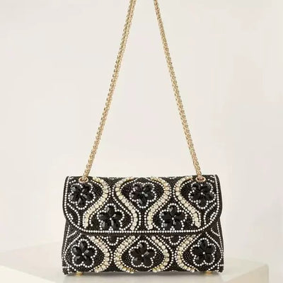 Bolso de Noche Elegante con Incrustaciones de Diamantes para Eventos - Image 6