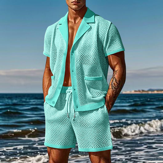 Traje Casual Transpirable de Malla Fresca
