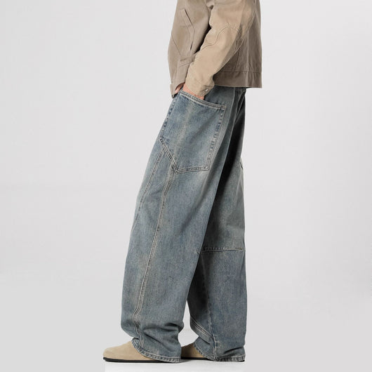 Pantalones Cargo Vaqueros Lavados Estilo Americano - Image 5