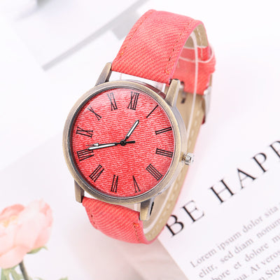 Reloj de Cuarzo para Mujer con Correa Denim Casual - Image 8