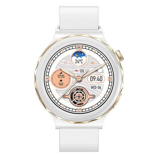 Reloj Inteligente HW52 Elegante con Esfera Redonda de Aleación de Zinc - Image 7