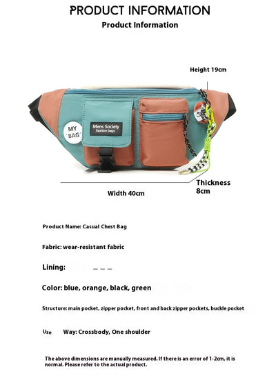 Bolsa Cruzada Deportiva de Lona para Hombre - Image 9