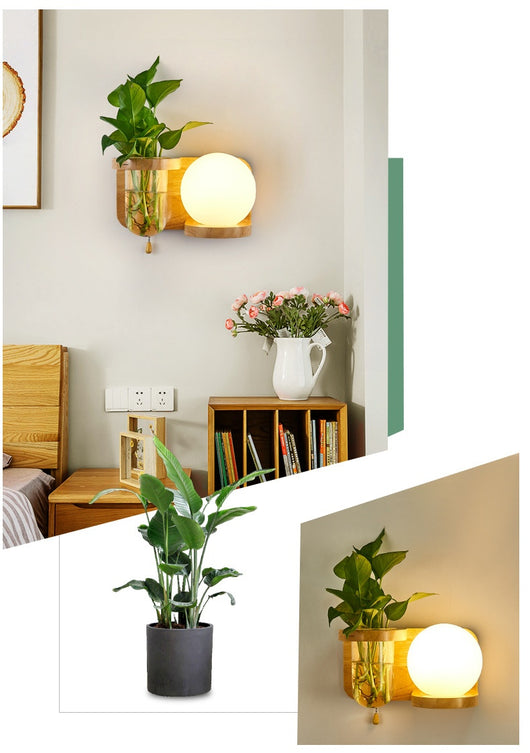 Lámpara de Pared en Madera para Dormitorio y Mesita de Noche - Image 15